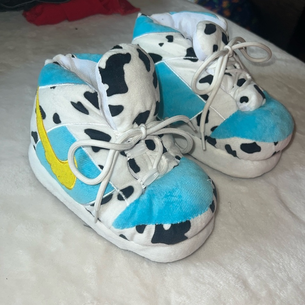 FAUX NIKE TODDLER HOUSE SLIPPERS